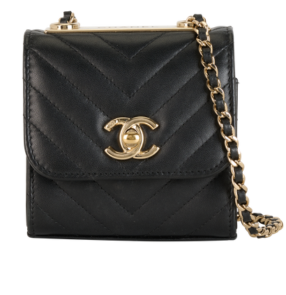 Mini Trendy CC, &pound;2,100, Handbags, Black, Leather, Front view